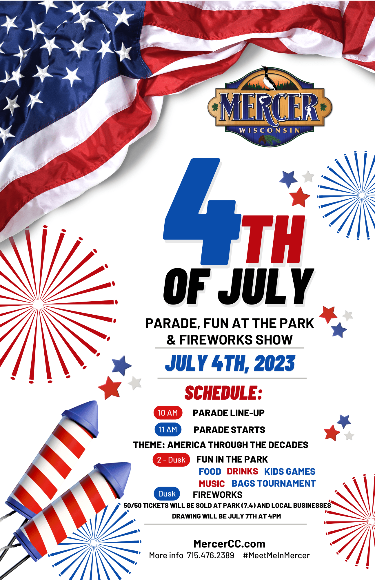 4th Of July Celebration Event Flyer (11 × 17 in)